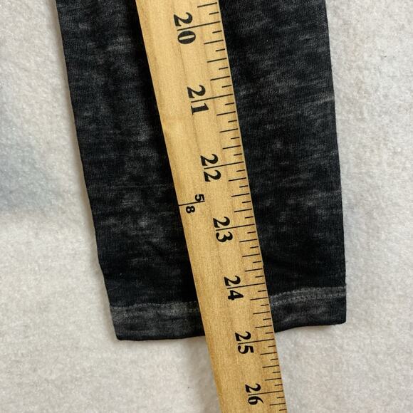 Derek Heart Women Y2K Grunge Semi Sheer Top Sz XL Black Faded Wash Punk Baddie - Picture 8 of 12